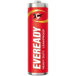 Eveready Red 1015 AA Carbon Zinc Batteries