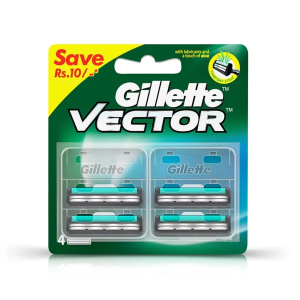 Gillette Vector Plus Manual Shaving Razor Blades