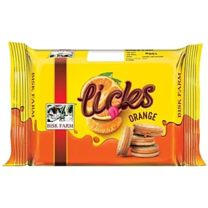 Bisk Farm Licks Orange Cream Biscuits 150gm