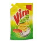 Vim Lemon Dishwash Liquid Gel 200ml Pouch