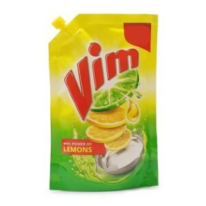 Vim Lemon Dishwash Liquid Gel 200ml Pouch