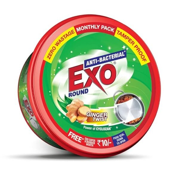 Exo Anti-Bacterial Dishwash Bar - Round Ginger Twist 500g Box