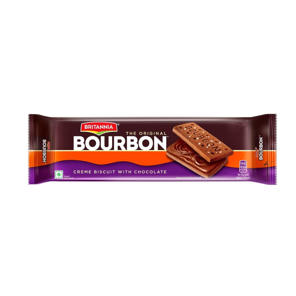 Britannia Bourbon Creme Biscuit With Chocolate 150gm