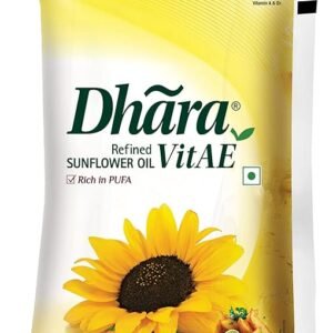 Dhara Refined Sunflower Oil Pouch 1ltr
