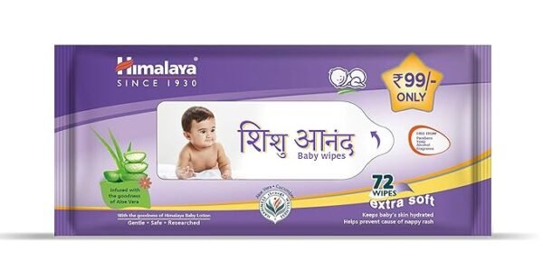 Himalaya Shishu Anand Baby Wipes 72 Wipes