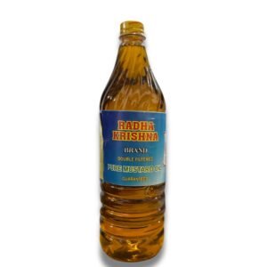 Radha Krishna Double Filtered Pure Mustard Oil Bottle 1ltr