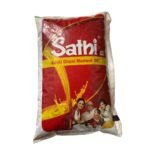 Sathi Kachi Ghani Mustard Oil Pouch 1 Ltr