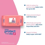 johnson's BABY SKINCARE WIPES 72 UNITS - Image 3