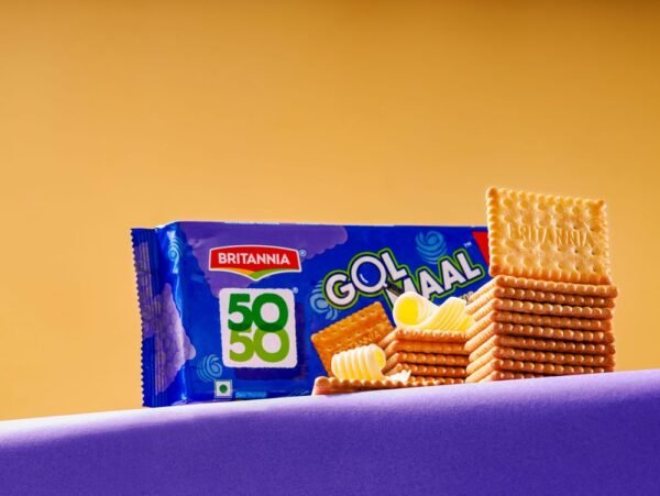 Britannia 50 50 Gol Maal Top Buttery Bites Biscuits