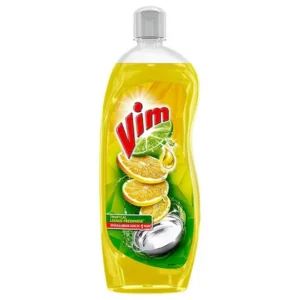 Vim Drop Liquid Lemon Dishwash 750ml Bottle